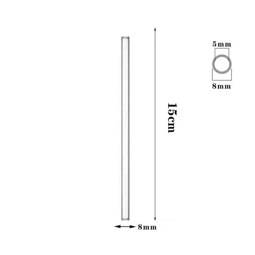 Pailles en verre, pailles épaisses pour thé au lait perlé, gobelets transparents non jetables, longues paillesEX-STOCK Canada