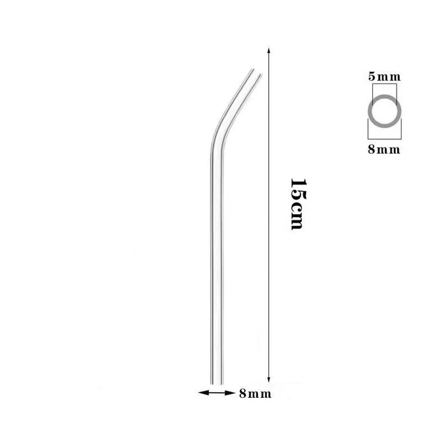 Glass Straws, Pearl Milk Tea Coarse Drinking Straws, Non-disposable Transparent Water Cups, Long Straws EX-STOCK Canada