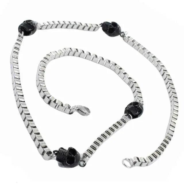 Collier Chaîne Crâne de Motard GoSteelEX-STOCK Canada