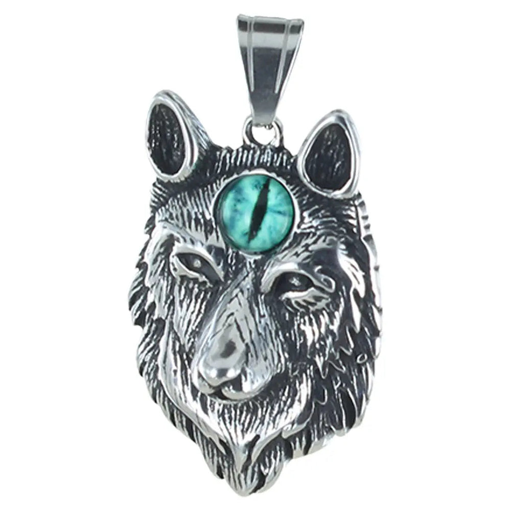 Pendentif Œil du Mal Loup-Garou pour Homme GoSteelEX-STOCK Canada