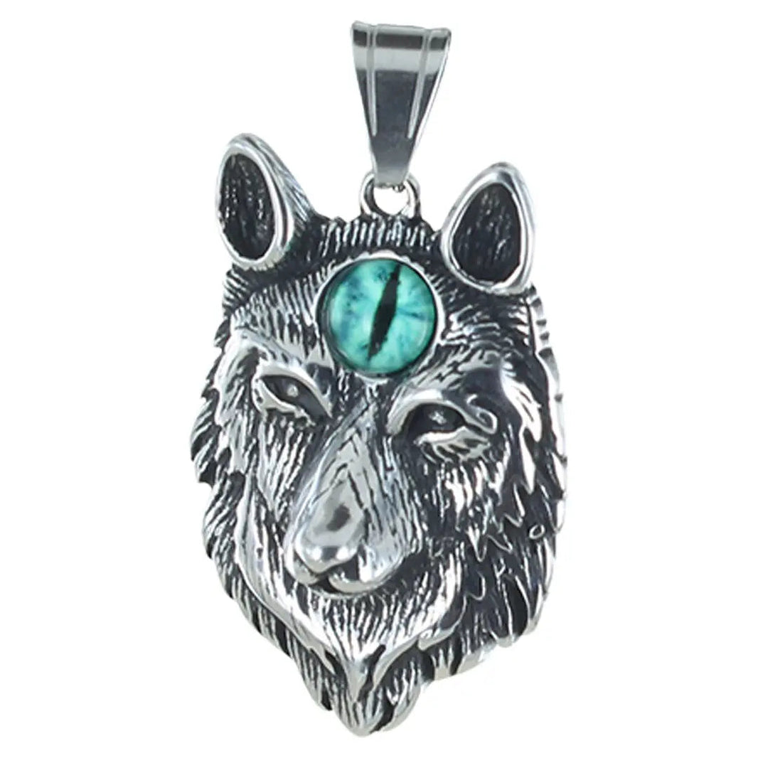 GoSteel Men's Direwolf Evil Eye Pendant EX-STOCK Canada