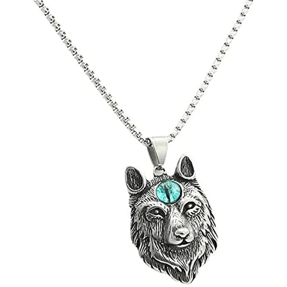 GoSteel Men's Direwolf Evil Eye Pendant EX-STOCK Canada