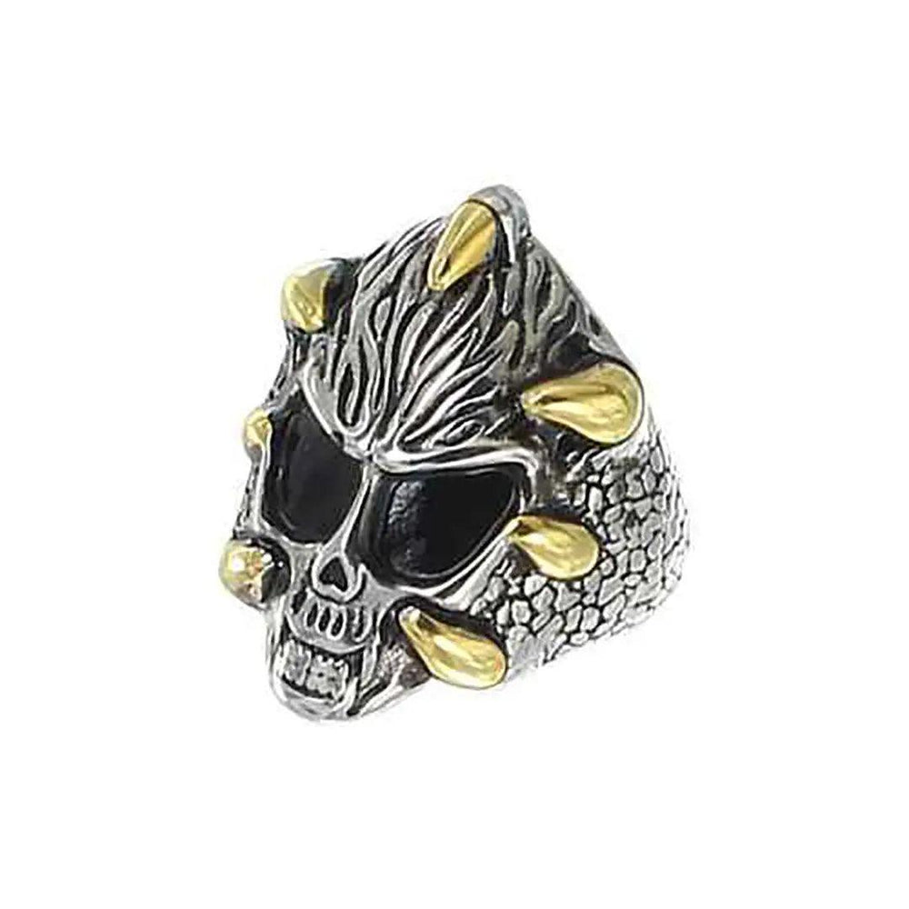 GoSteel Men's Dragon Claws and Skull Ring EX-STOCK Canada