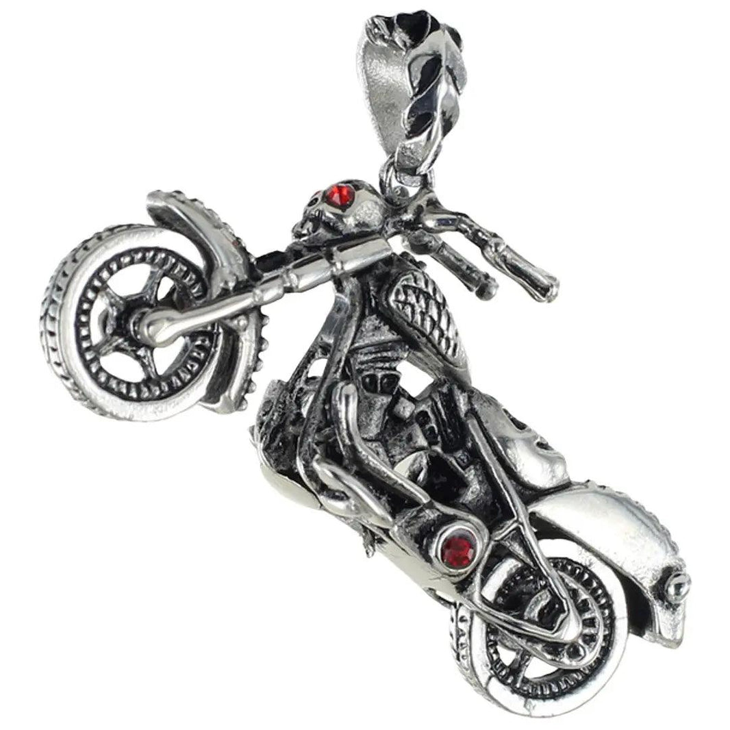 GoSteel Men's Ghost Rider Racing Moto Bike Pendant EX-STOCK Canada