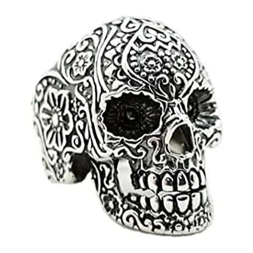 GoSteel Men's Sugar Skull Ring EX-STOCK Canada