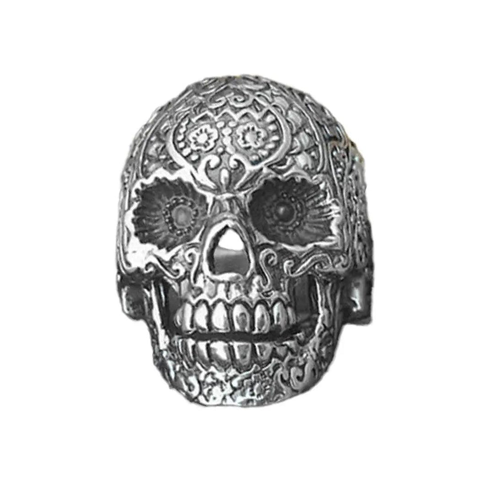 GoSteel Men's Sugar Skull Ring EX-STOCK Canada