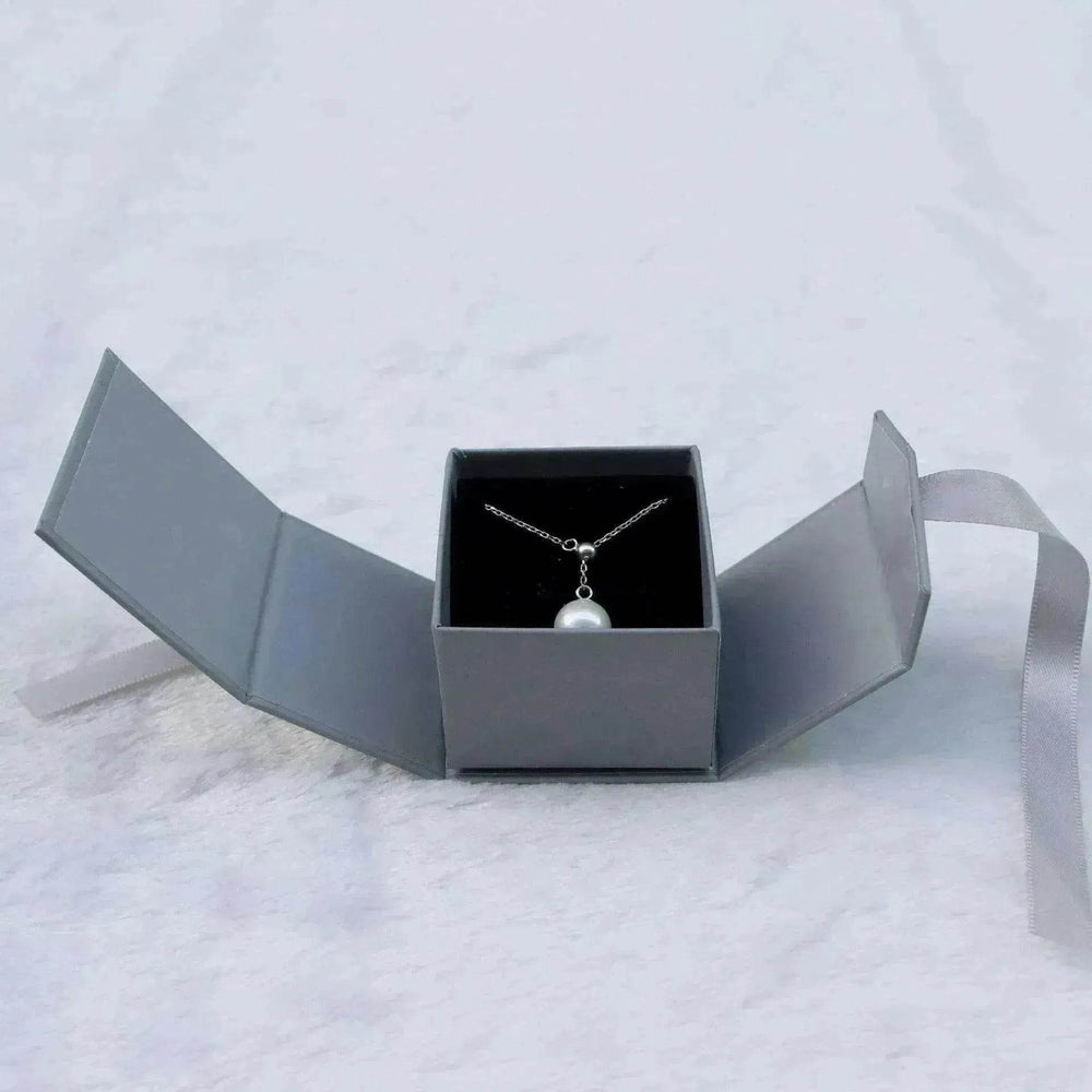 Gray White Ribbon Bowknot Jewelry Box - EX-STOCK Canada
