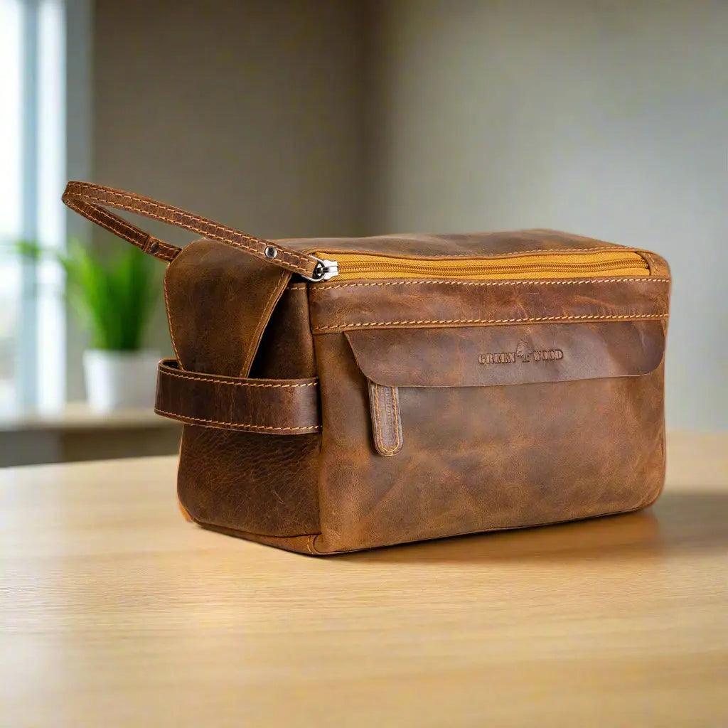 Greenwood Leather Darwin Travel Wash Bag EX-STOCK Canada