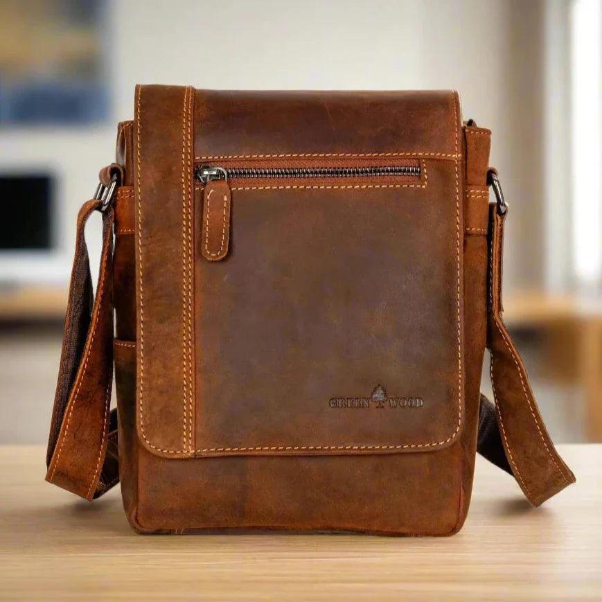 Greenwood Leather Henry Mini-Messenger Bag EX-STOCK Canada
