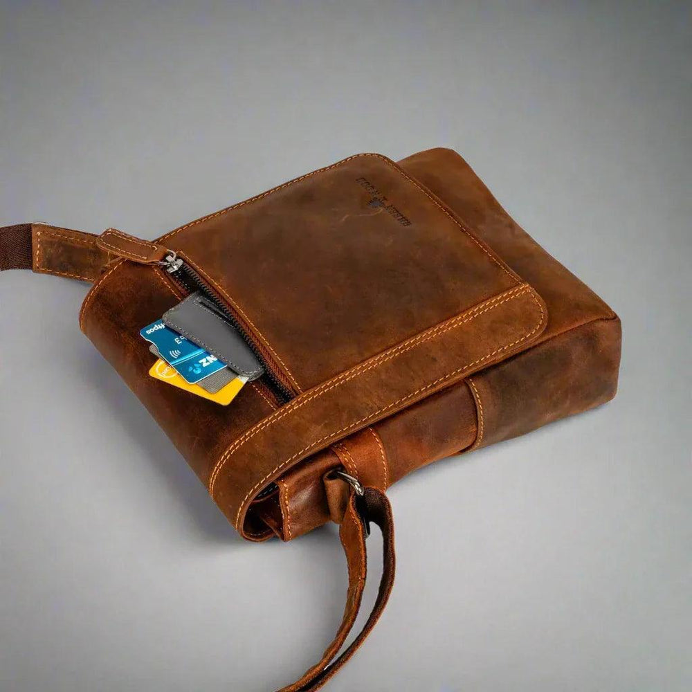 Greenwood Leather Henry Mini-Messenger Bag EX-STOCK Canada