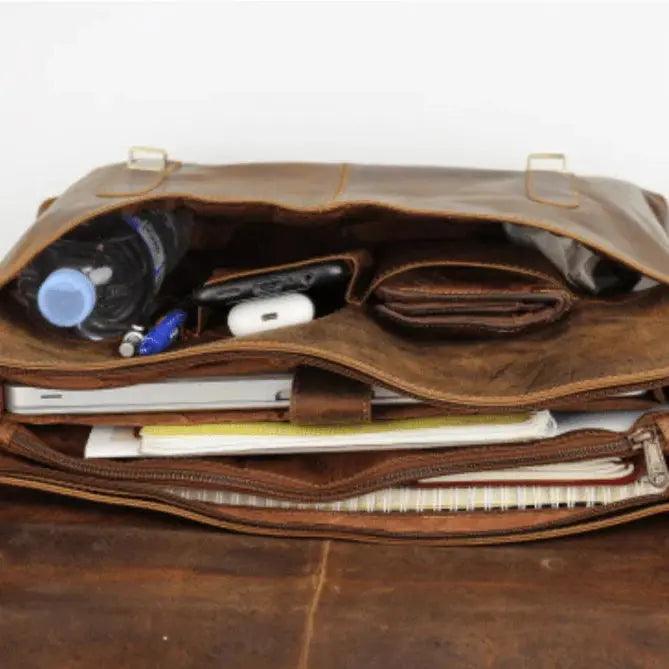 Sac pour ordinateur portable en cuir Greenwood