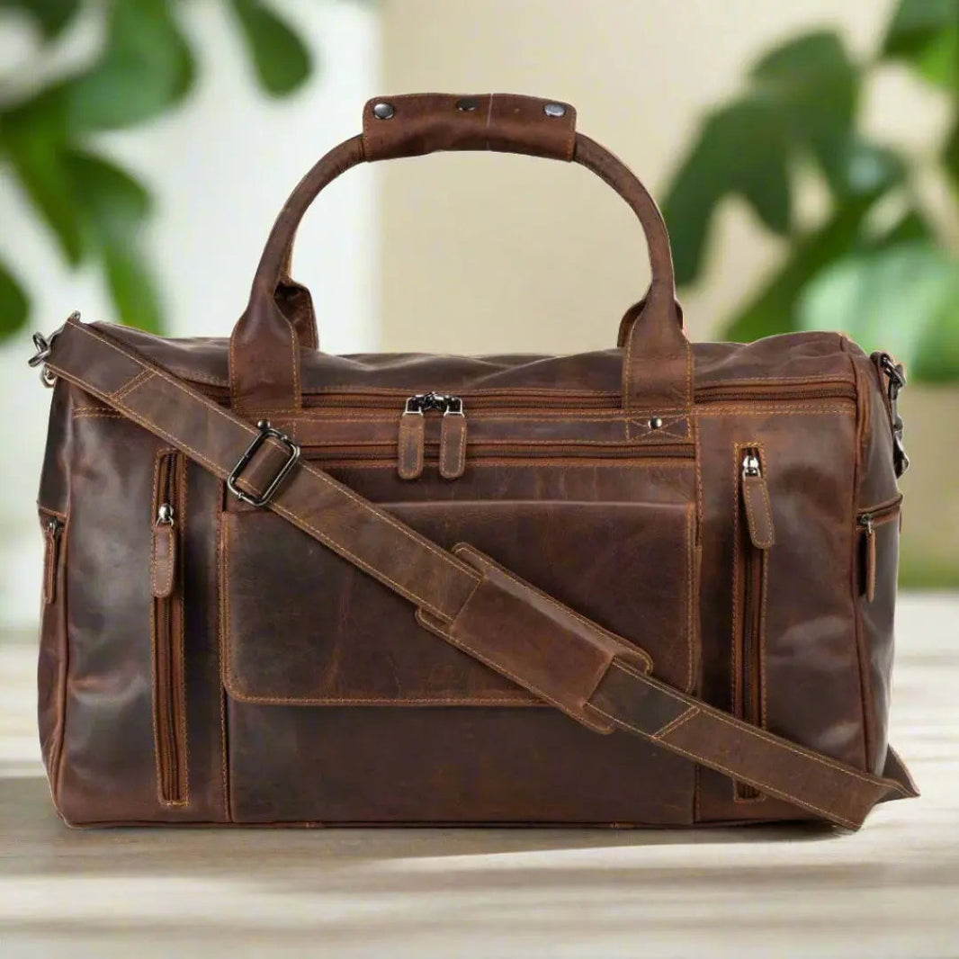 Bolsa de viaje grande Greenwood Leather ReginaEX-STOCK Canada