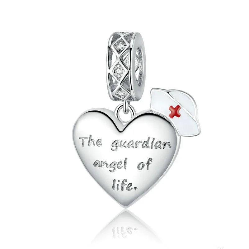 Guardian Angel Pendant Charm Silver 925 Bracelet accessories EX-STOCK Canada