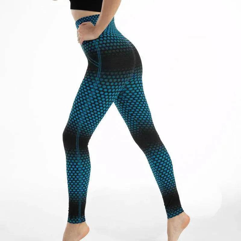 Gym High Waist Leopard Print Leggings - EX-STOCK Canada