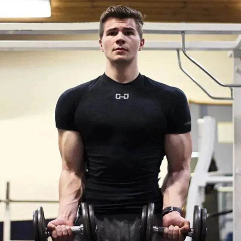 Gym Short Sleeve T Quick Dry Gym Clothes For Running - EX-STOCK Canada