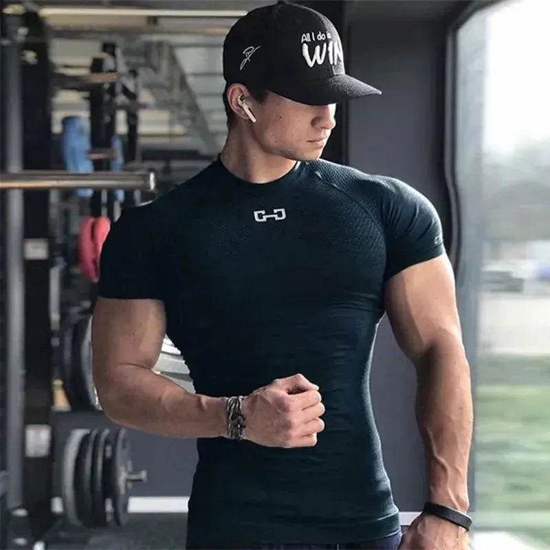 Gym Short Sleeve T Quick Dry Gym Clothes For Running - EX-STOCK Canada