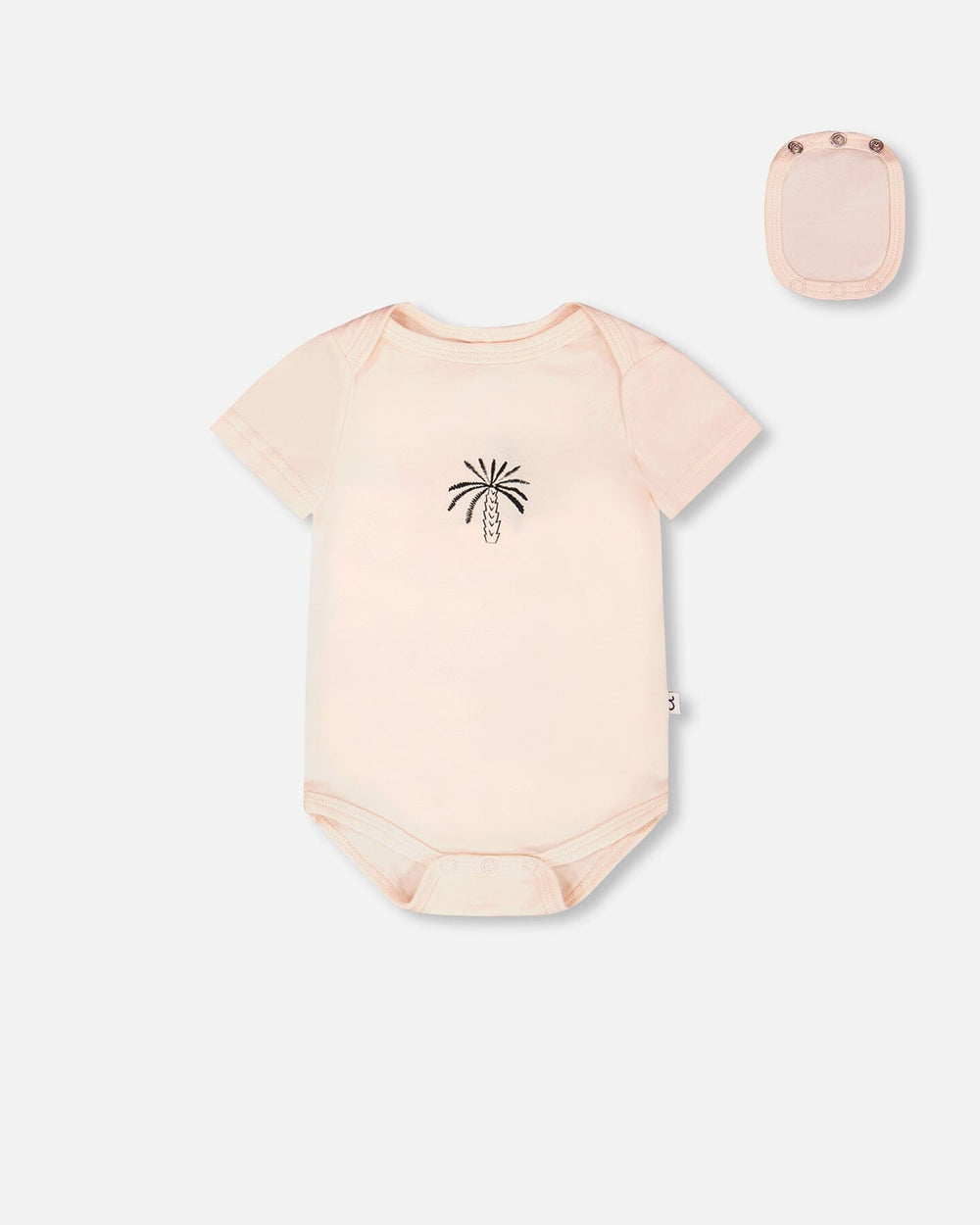 Lot de 3 bodies en jersey de coton biologique évolutif Pêche