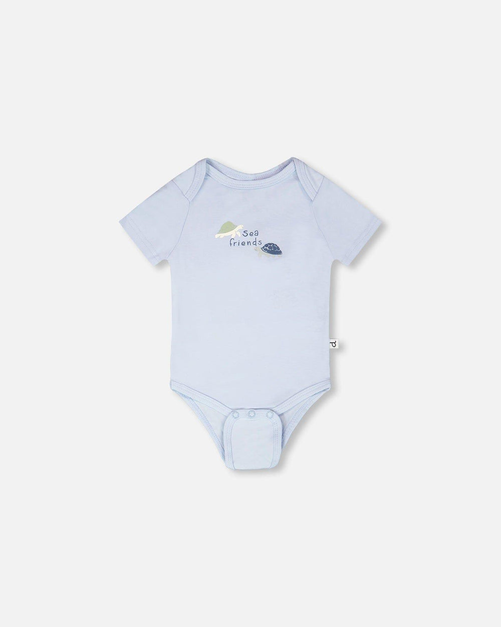 Evolutive Organic Cotton Jersey Onesie Sky Blue