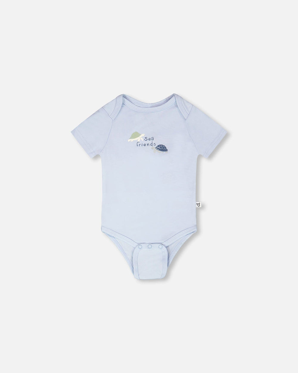 Evolutive Organic Cotton Jersey Onesie Sky Blue