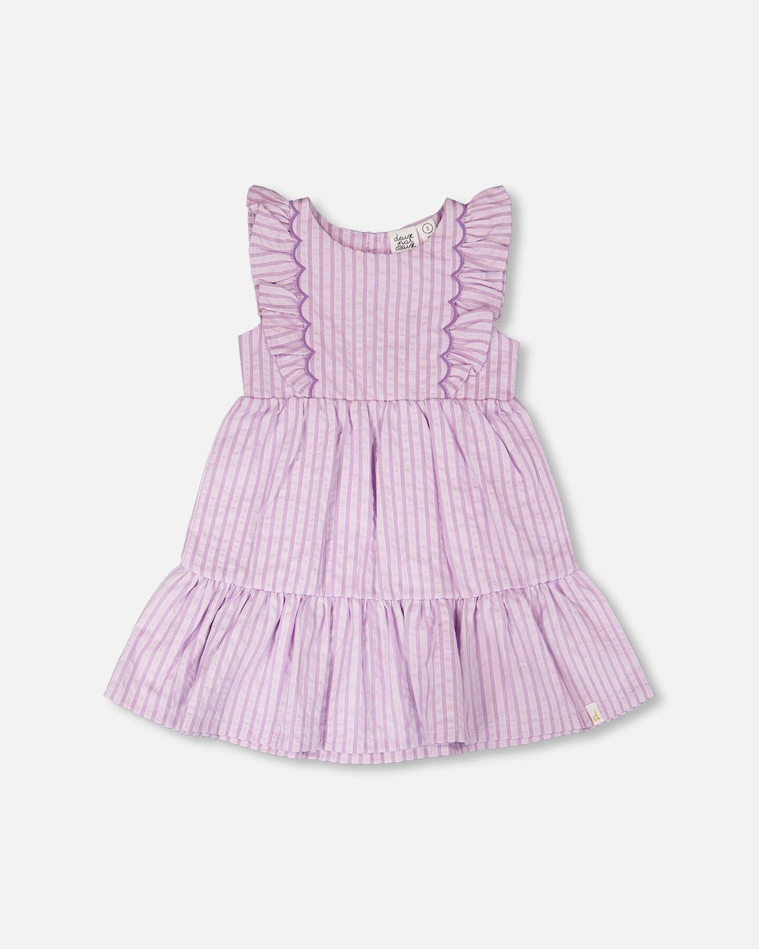Robe rayée lavande