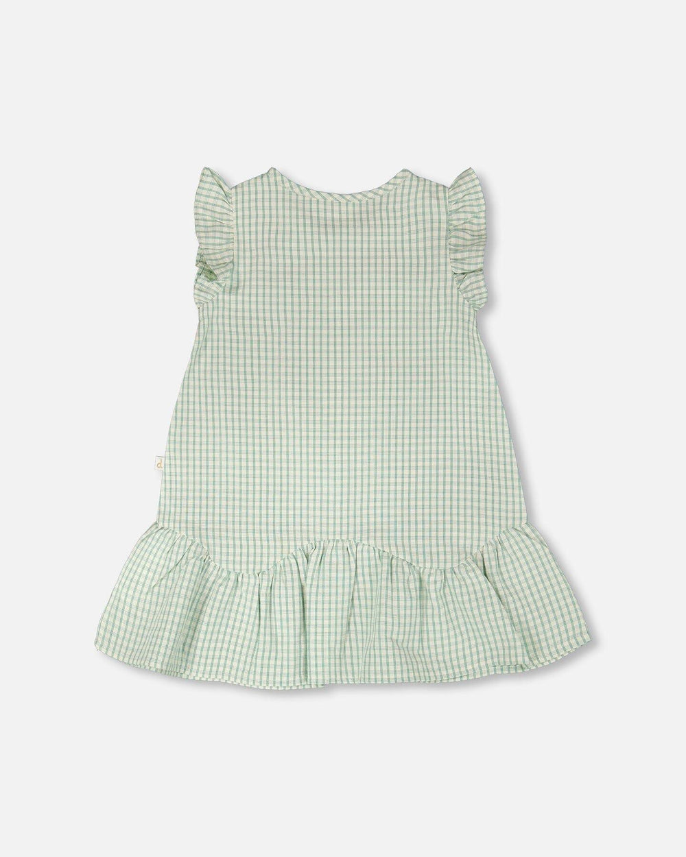 Plaid Poplin Dress Green