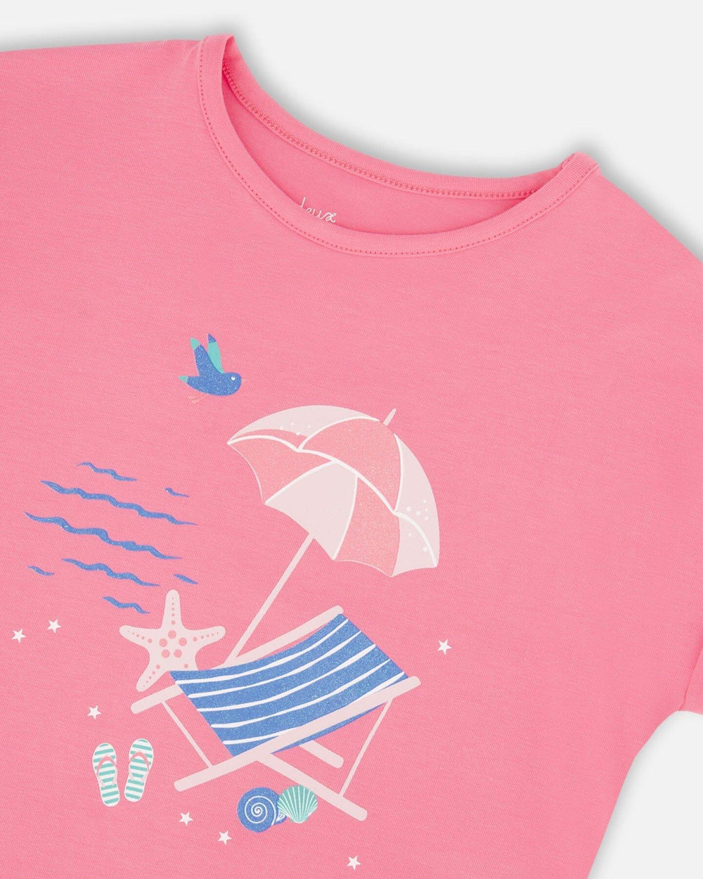 T-shirt en jersey de coton biologique rose