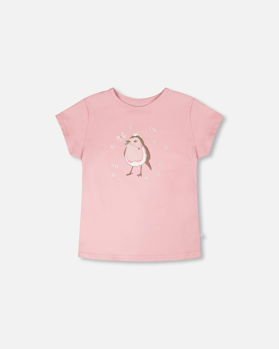 Organic Cotton Jersey T-Shirt Dusty Pink