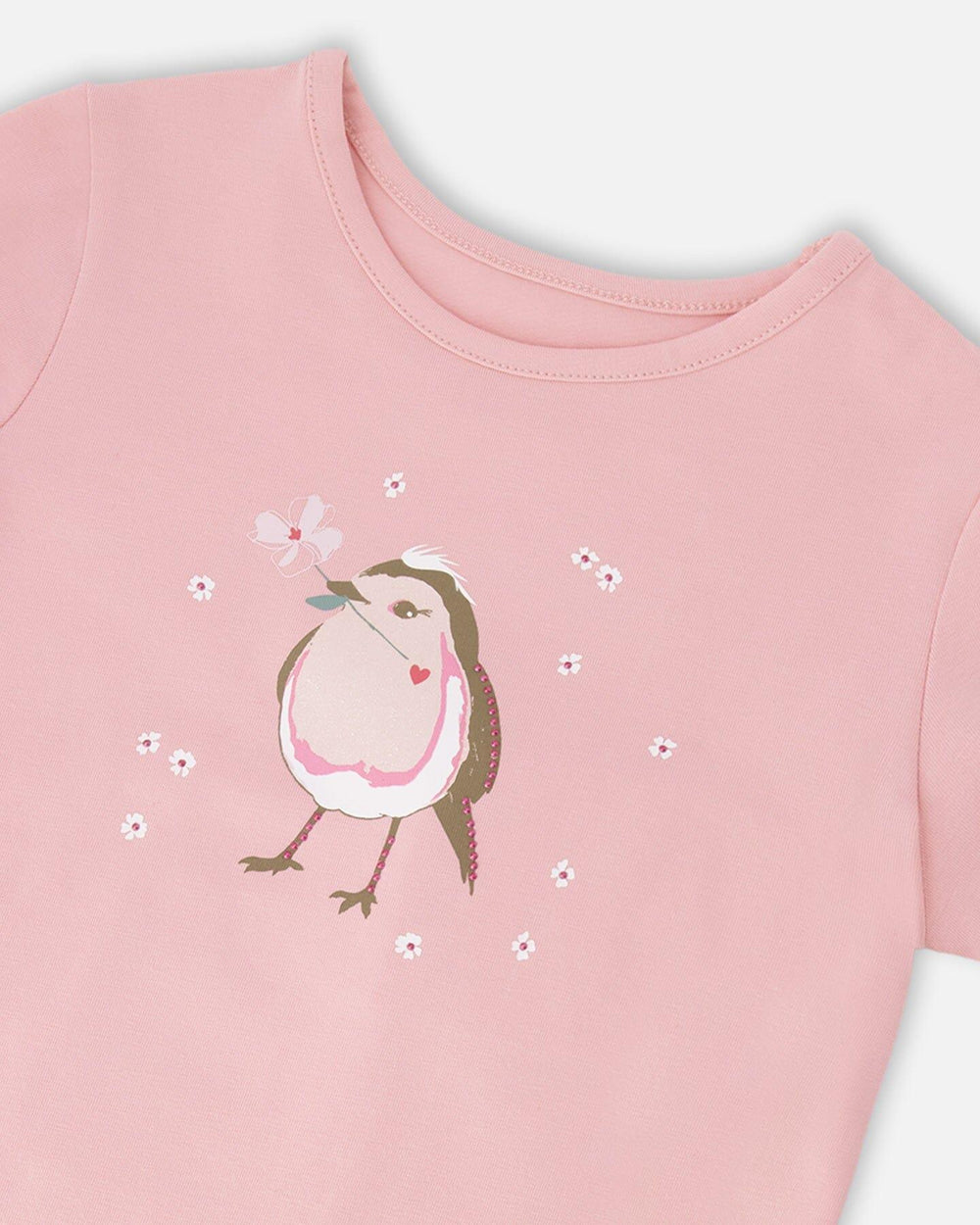 Organic Cotton Jersey T-Shirt Dusty Pink
