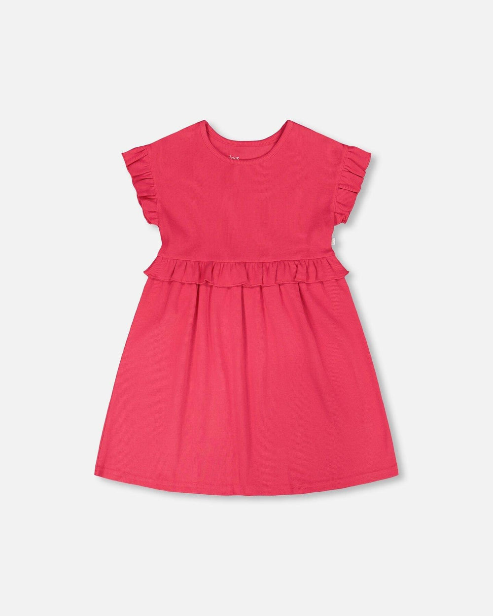 Robe en coton côtelé rose
