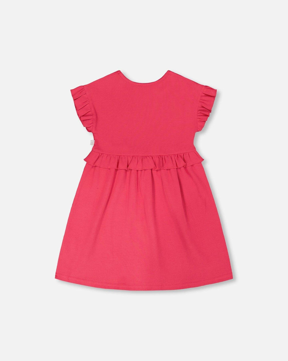 Robe en coton côtelé rose