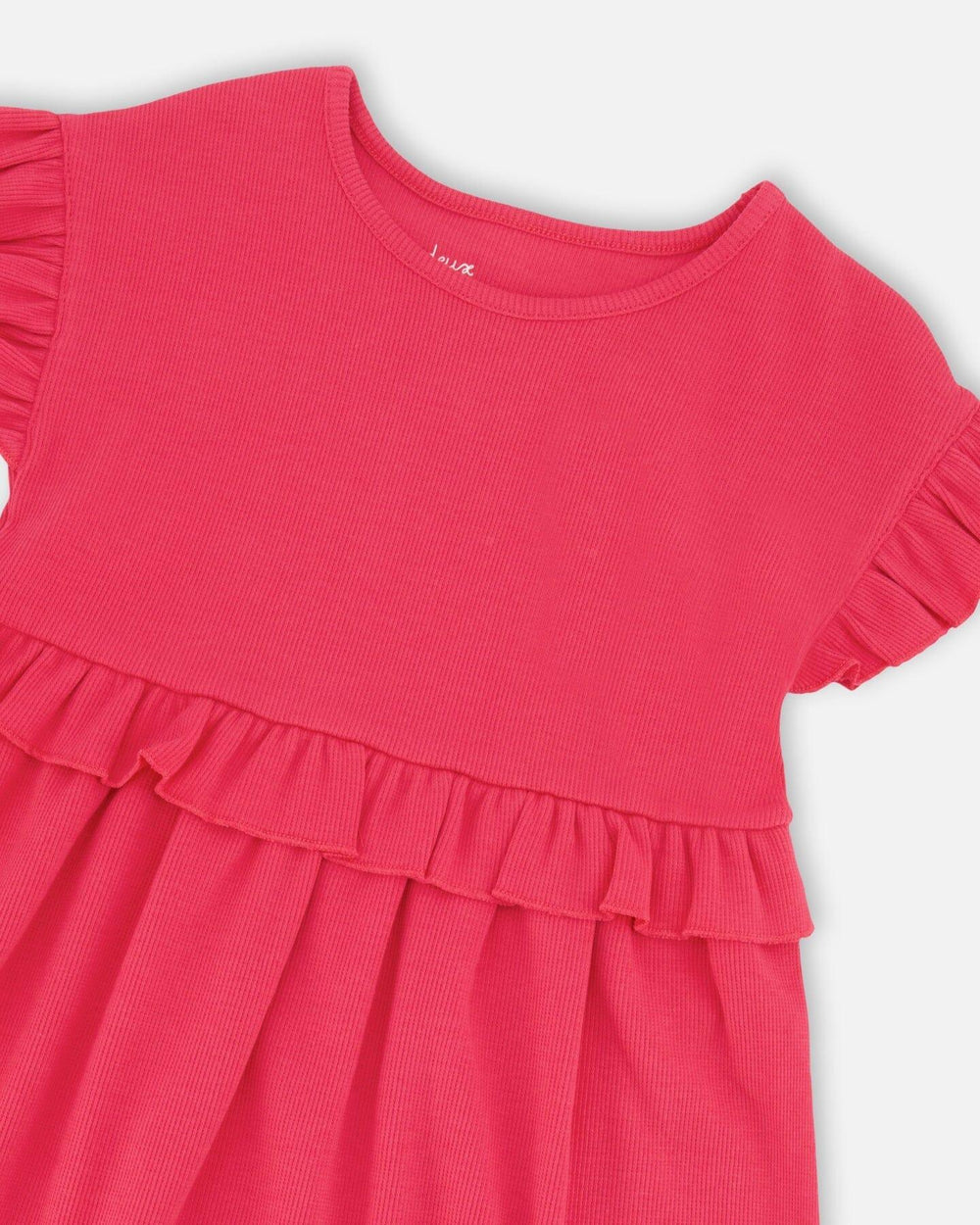 Robe en coton côtelé rose