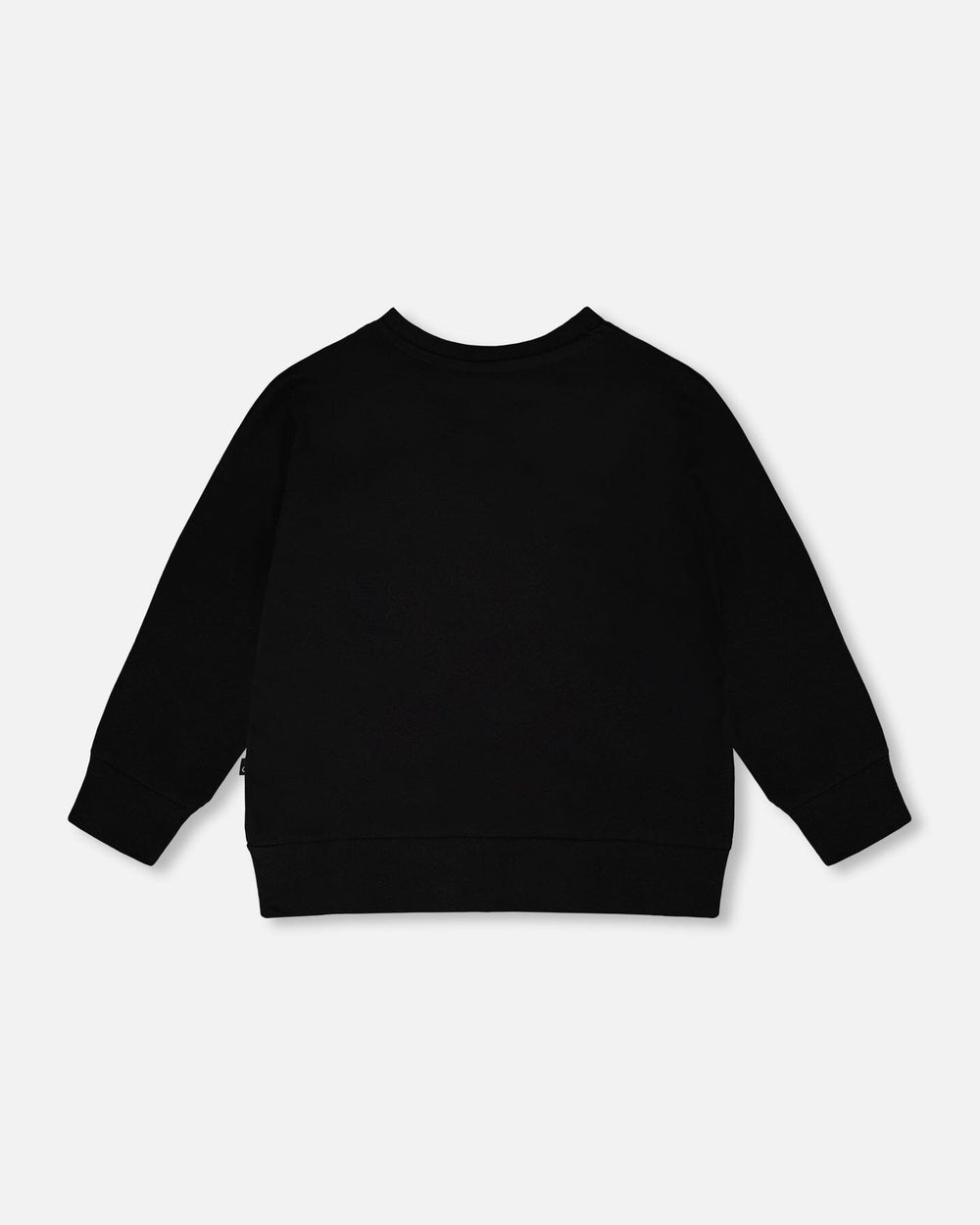 T-shirt à manches longues en jersey de coton biologique noir