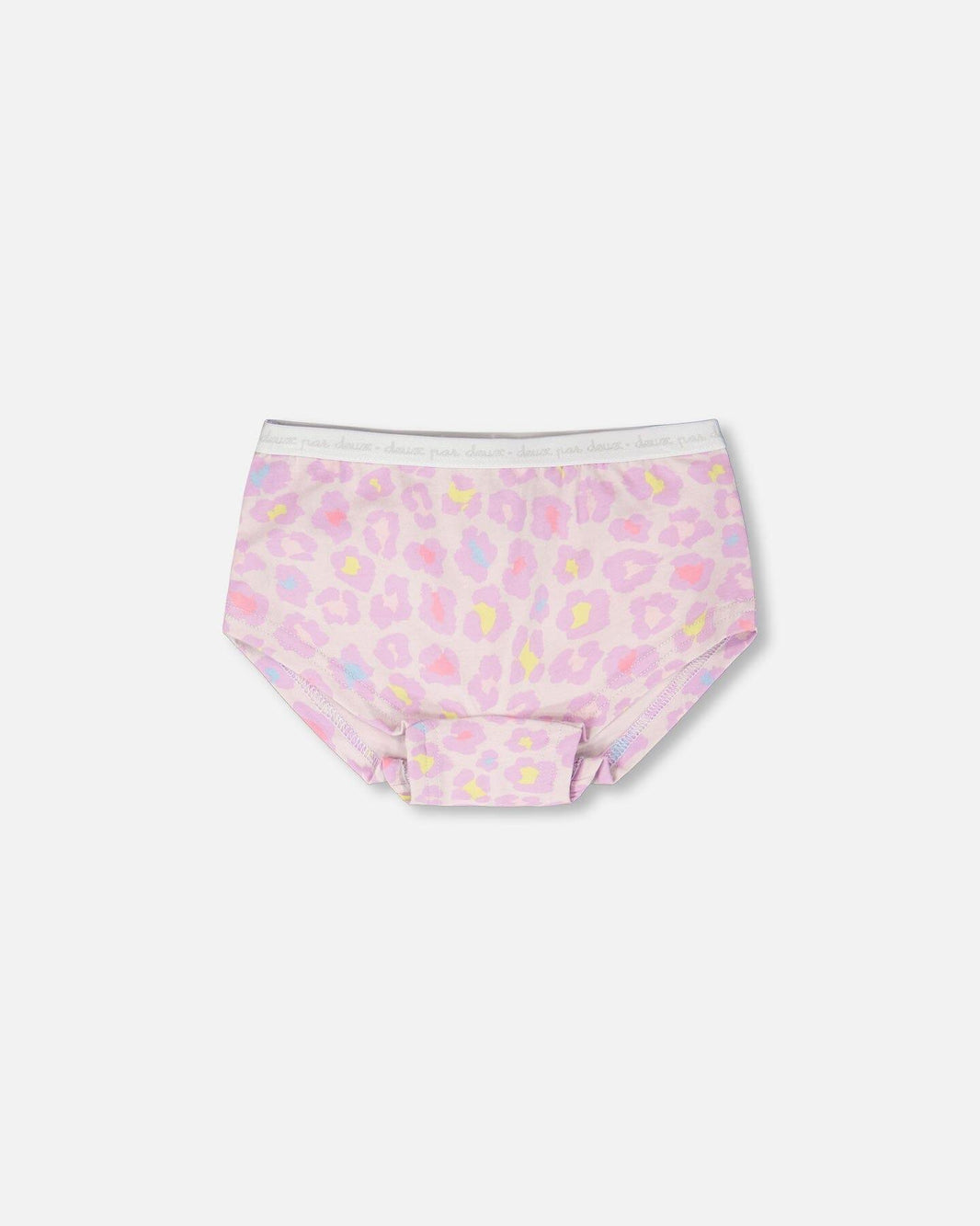 Culotte garçonne en coton biologique imprimé animal violet