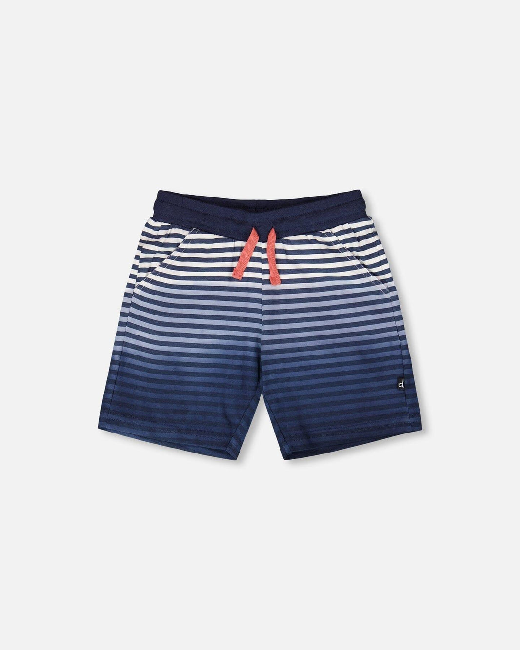 Organic Cotton Shorts Blue Gradient Stripes