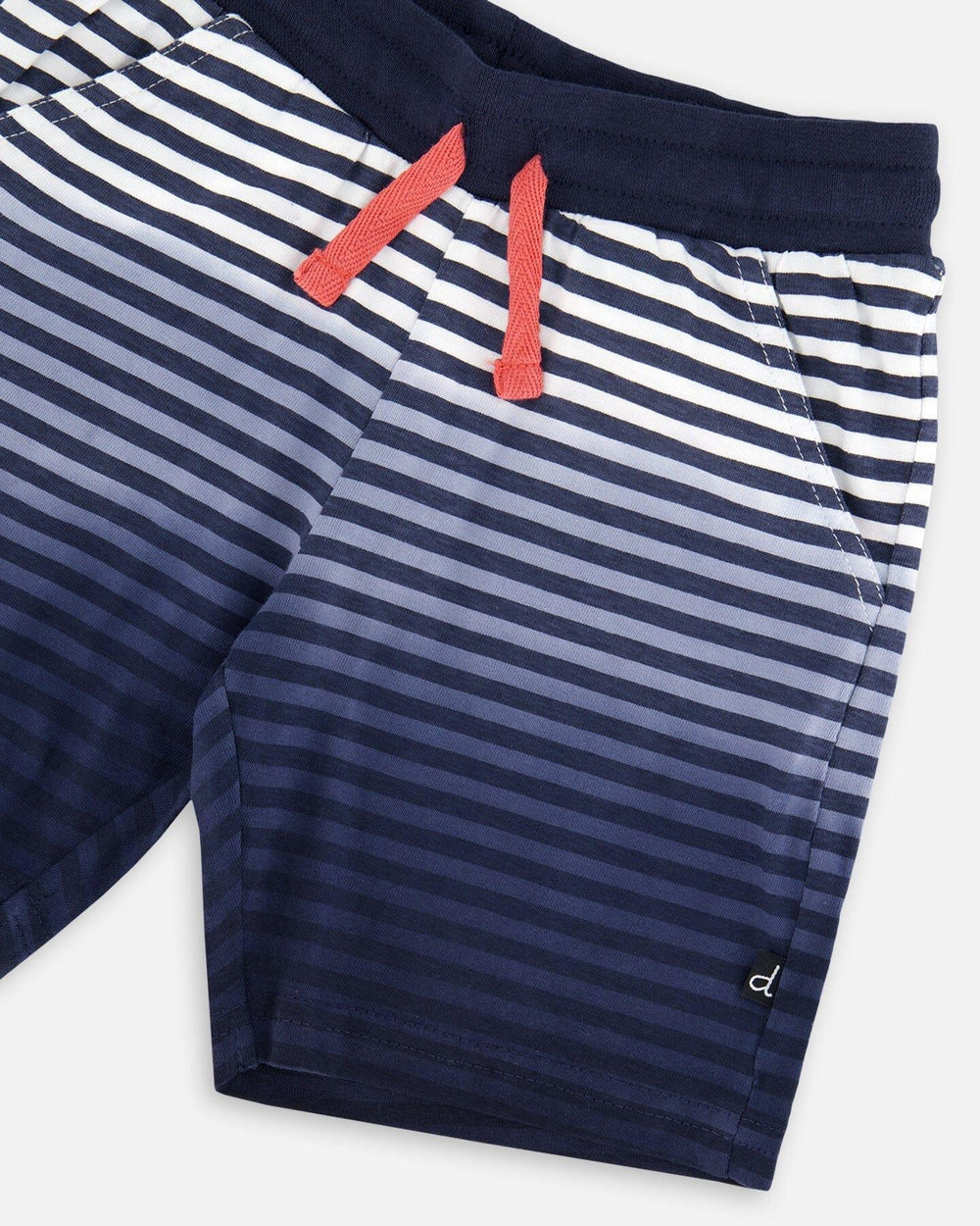 Organic Cotton Shorts Blue Gradient Stripes