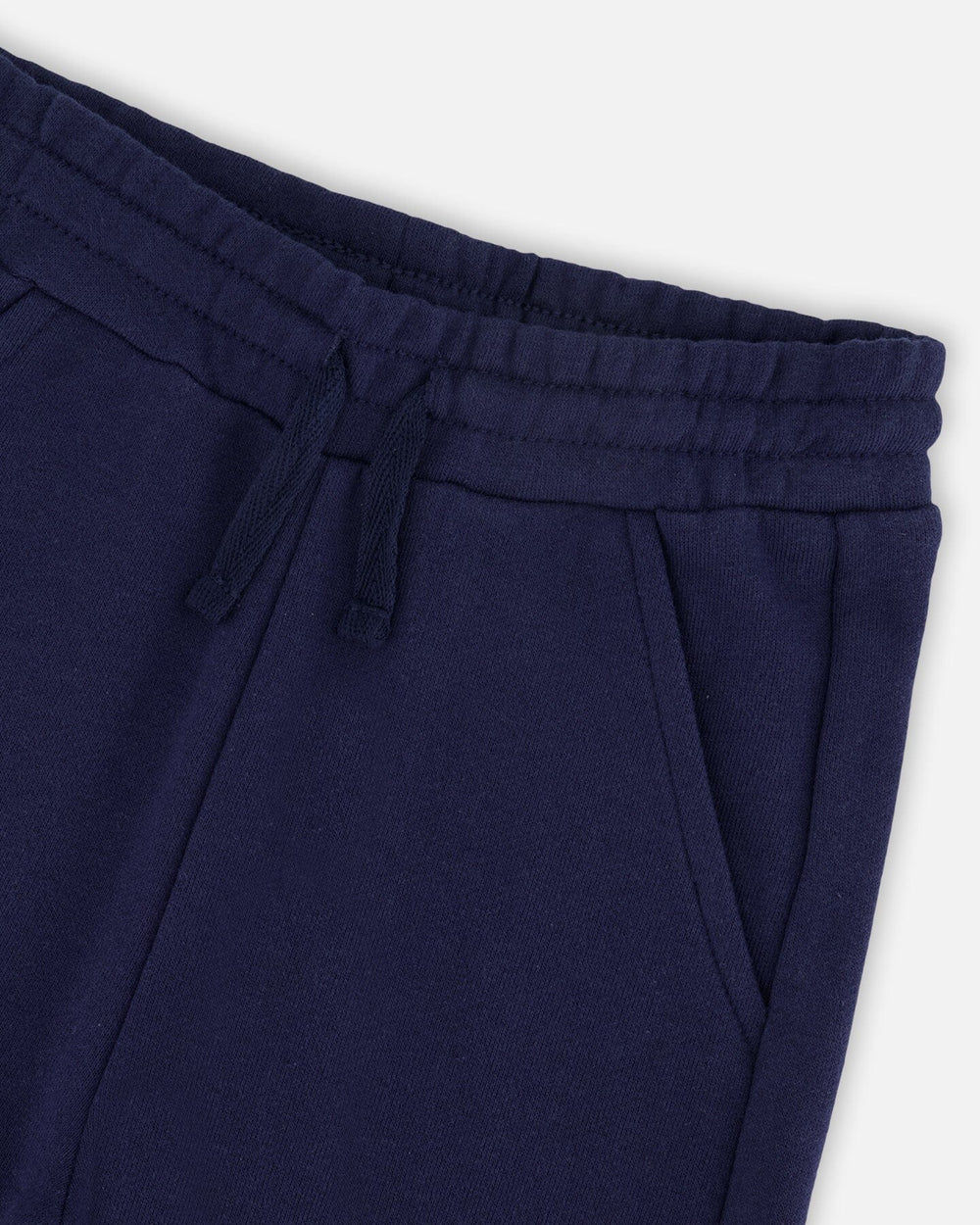 Pantalon de survêtement en terry français avec poche cargo bleu foncé