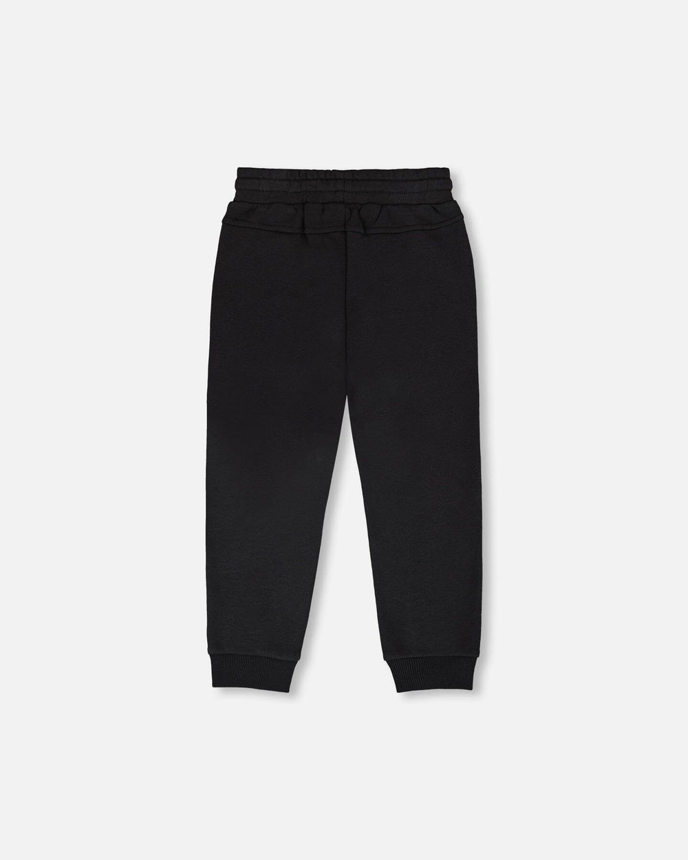 French Terry Sweatpants With Cross Seams Black