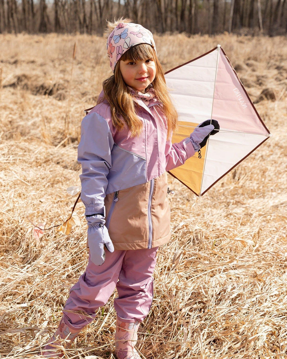 Pantalon de Pluie en Polyester Recyclé Lilas