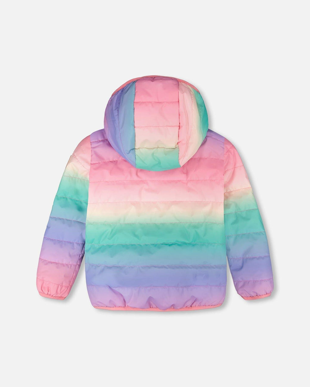Veste matelassée mi-saison dégradé multicolore