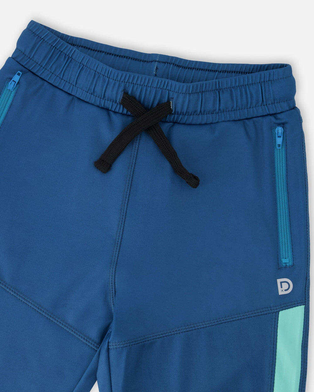 Pantalon de sport en polyester recyclé bleu sarcelle