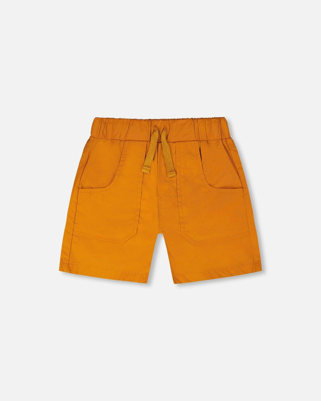 Shorts Parachute Avec Poches Plaquées Orange Brûlé