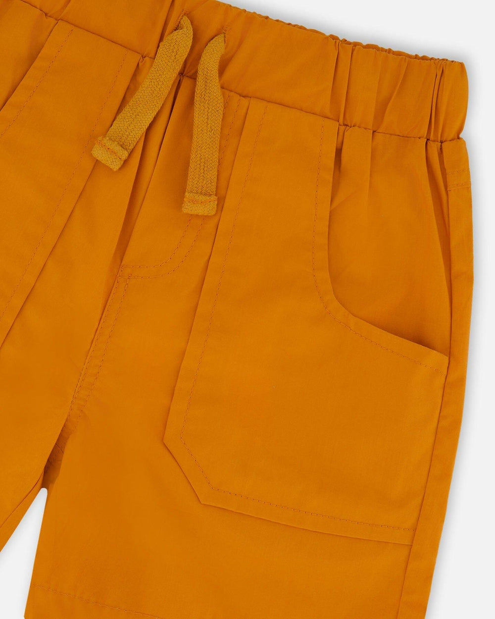 Shorts Parachute Avec Poches Plaquées Orange Brûlé