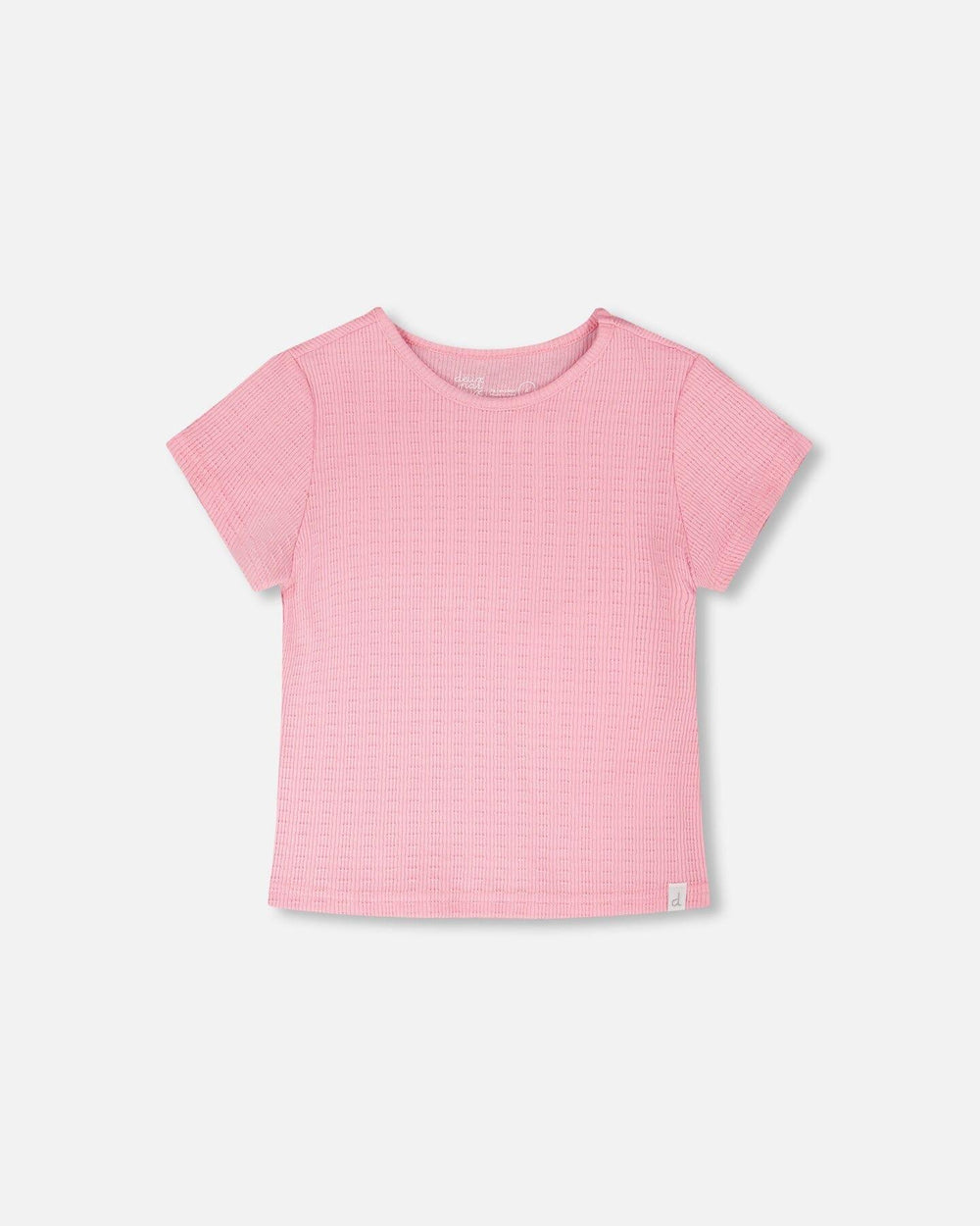 T-shirt en jersey froncé rose