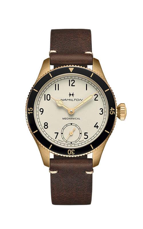 Montre Hamilton Khaki Aviation Pilot Pioneer Mécanique Bronze 43 mm H76709510 - EX-STOCK Canada