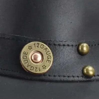 Shapeable Cowboy Hat with 12 Gauge Bullet Slice & Embellishments EX-STOCK Canada