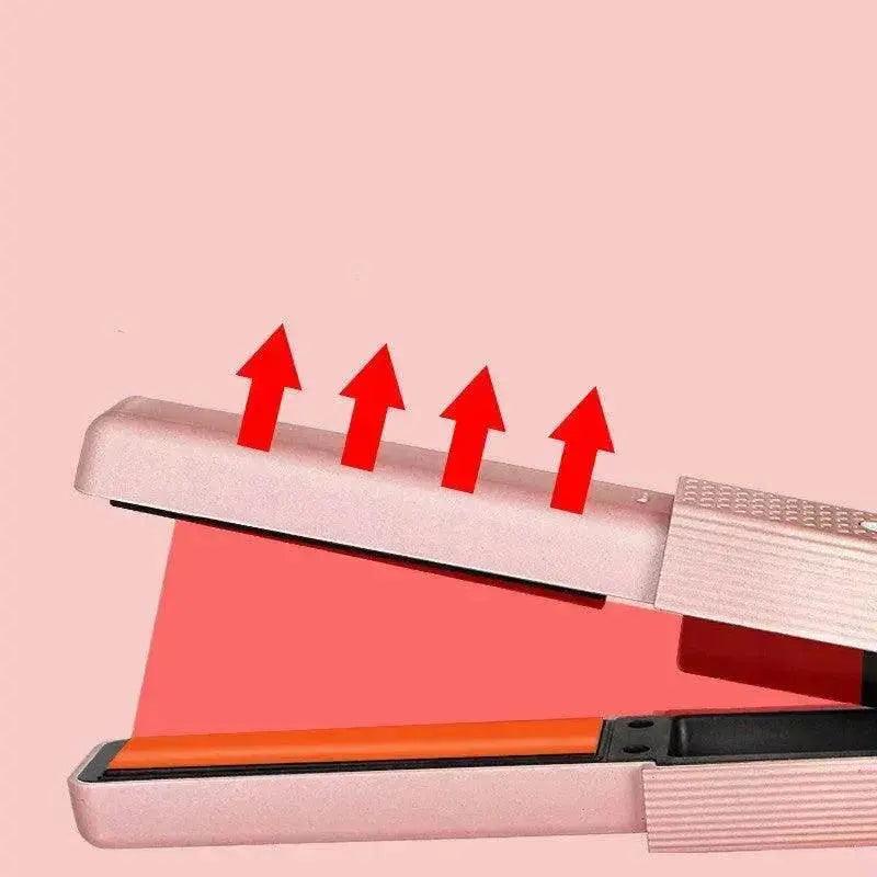 Lisseur à cheveux sans fil USB Lisseur à cheveux mini céramique Fer à friser cheveux 3 températures constantes Fer plat portable pour voyage - EX-STOCK Canada