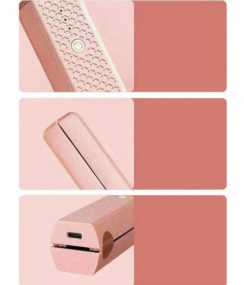 Lisseur à cheveux sans fil USB Lisseur à cheveux mini céramique Fer à friser cheveux 3 températures constantes Fer plat portable pour voyage - EX-STOCK Canada