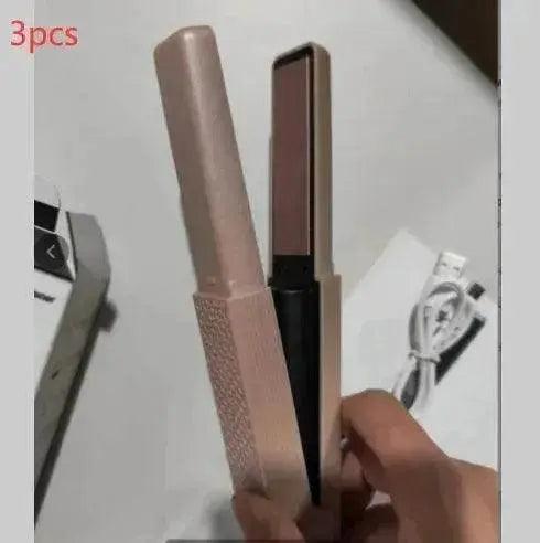 Lisseur à cheveux sans fil USB Lisseur à cheveux mini céramique Fer à friser cheveux 3 températures constantes Fer plat portable pour voyage - EX-STOCK Canada