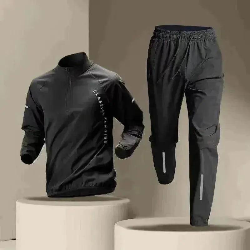 Vêtements de sport pour hommes à demi-fermeture éclair, manches longues, à séchage rapide - EX-STOCK Canada
