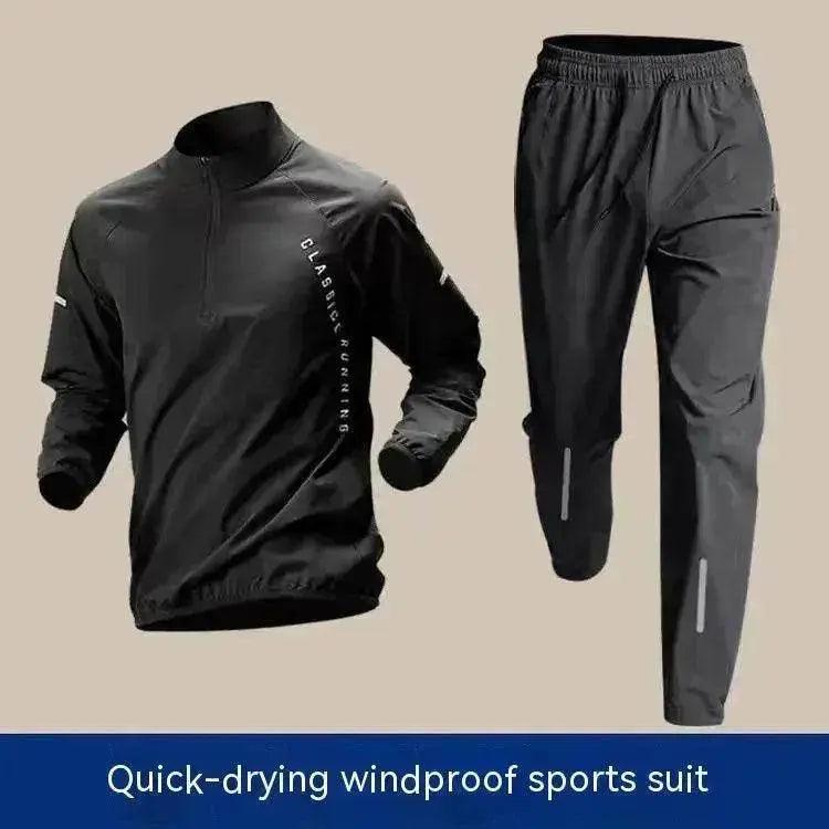 Vêtements de sport pour hommes à demi-fermeture éclair, manches longues, à séchage rapide - EX-STOCK Canada